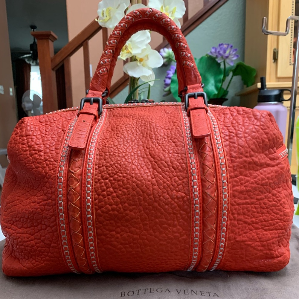 Bottega Veneta Boston Leather Tote